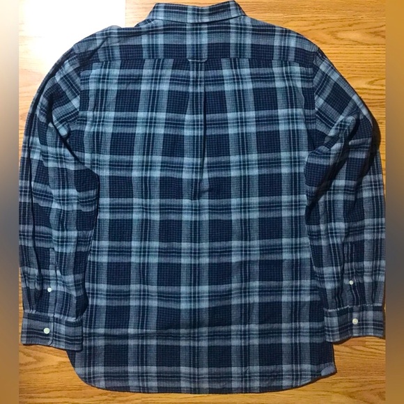 Grayers Clothiers Heritage Flannel Shirt Mens XXL Blue Gray Plaid Button Up NWT - Picture 2 of 12